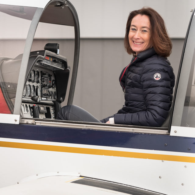 Valérie, pilote formée à Lausanne Aéroclub